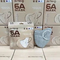 [100 Cái 6A] Thùng/Combo Khẩu Trang Y Tế Kháng Khuẩn Chống Nắng 6A  An Tâm -10 Túi/100 Cái