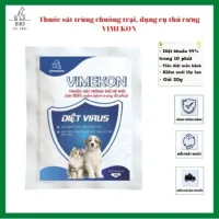 Vimekon Disinfectant Spray Powder for Pet Cages, Tools, and Toys, Effective and Fast-Acting, Safe for Dogs and Cats, 20g Pack