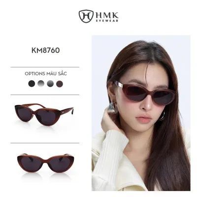 Hmk Eyewear Anti-Uv Sunglasses with Polarized Lenses in Trendy Cat Eye Shape for Eye Protection - Km8760