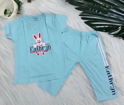 30-55kg Bộ quần áo Tay ngắn quần lững cho bé gái mặc nhà chất thun cotton siêu mềm mịn thoáng mát - Đồ bộ thun cotton bé gái mặc ở nhà