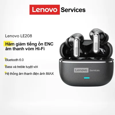 Tai nghe chơi game Lenovo LE208 Tai nghe Bluetooth Độ trễ thấp Chất lượng âm thanh HIFI Thời lượng pin cực dài