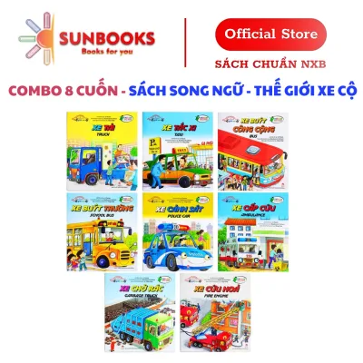 Sách NXB Kim Đồng - Thế Giới Xe Cộ (Trọn bộ 8 cuốn) - Sách Tranh Song Ngữ Anh Việt Cho Thiếu Nhi