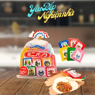 Gia Vị Rắc Cơm Tanaka 6 Vị 30 Gói Nhỏ 60g Bổ Sung Dinh Dưỡng Cho Bé Từ 6 Tháng