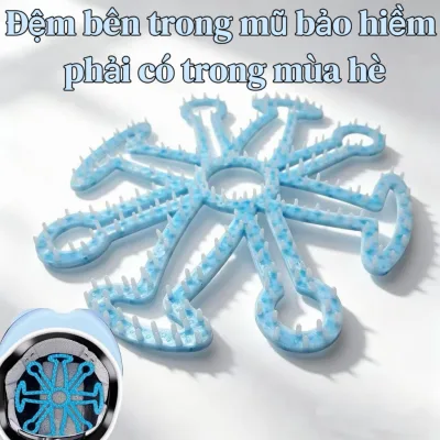 Miếng lót mũ bảo hiểm silicon mềm mại, thoáng khí và dễ chịu cho mọi người khi sử dụng