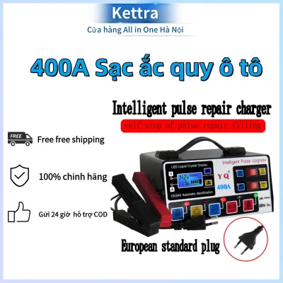 Fast Shipping 400A Car and Motorbike Battery Charger Automatically Shuts Off When Full, Maintenance Function, Restores Batteries by Sulfate Reduction