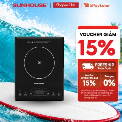 Bếp đơn hồng ngoại Sunhouse SHD6011 - Công suất 2000W - Phím bấm điện tử - 5 chế độ nấu - Bảo hành 12 tháng