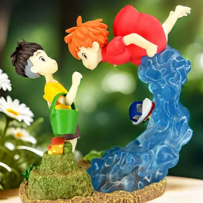 Bộ sưu tập Ponyo trên vách đá, mô hình PVC 15cm, tượng anime, đồ chơi trẻ em