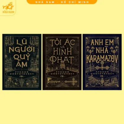 Series sách của tác giả Fyodor Dostoyevsky: Tội ác và hình phạt + Anh em nhà Karamazov + Lũ người quỷ ám (Nhã Nam HCM)