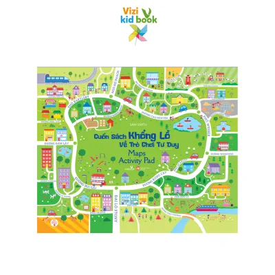 Sách thiếu nhi - Cuốn Sách Khổng Lồ Về Trò Chơi Tư Duy - Maps Acitivity Pad - Sách tương tác - Dành cho trẻ từ 5 tuổi