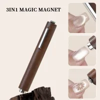 3 trong 1 móng tay nghệ thuật nam châm mắt mèo cho UV Gel đánh bóng tuyết hiệu ứng móng tay lấp lánh