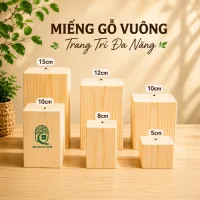 Miếng Gỗ Vuông Trang Trí: Ốp Tường, Kê Chân Tủ, Kệ Giường Nhiều Kích Thước ( RẺ NHẤT SÀN )
