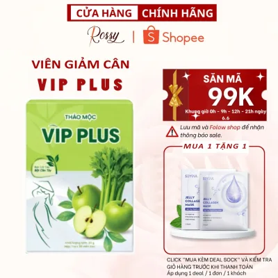 Thảo Mộc Giảm cân VIP X2 PLUS Kẹo Giảm Cân Cấp Tốc Cho Người Cơ Địa Khó Giảm 30 Viên Kẹo