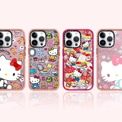 HelloKitty casetify Ốp Lưng Điện Thoại iPhone16ProMax Tương Thích iPhone14plus / 15plus Shining Point Vỏ Điện Thoại Thích Hợp Cho iPhone11 Vỏ Điện Thoại 13Promax 14Proma 11 12 13 14 15 16 Vỏ Điện Thoại