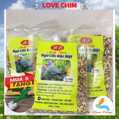 Ngũ cốc cho chim Cu Gáy, Vẹt, Yến Phụng đặc biệt Anh Đức ...,Thức ăn cho chim Yến Phụng, chim Vẹt, chim Cu Gáy LOVECHIM