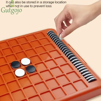 GUTGOJO Kid Overturn Chess, Touch Flip Cha Mẹ-Con Tương Tác Lật Đen Trắng Cờ Vua, Trò Chơi Để Bàn Montessori Di Động Đảo Ngược Chiến Lược Board Game Trẻ Em Bé Trai Bé Gái