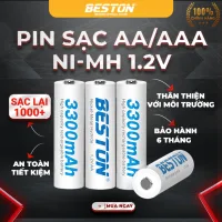 Pin Sạc AA AAA (Hộp 4 viên) Dung Lượng Cao Chính Hãng Beston cho micro karaoke, đồ chơi trẻ em, chuột