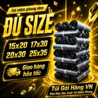 Túi Niêm Phong Xám Đen 15x20, 15x25,17x30, 25x35, 28x42 Giao Hỏa Tốc, Giá Đã Bao Gồm VAT - Túi Gói Hàng VN