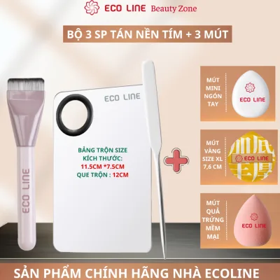 Bảng nền tán kem nền khay trộn kem nền kèm cọ tán kem nền và bảng gậy kèm mút tán kem nền