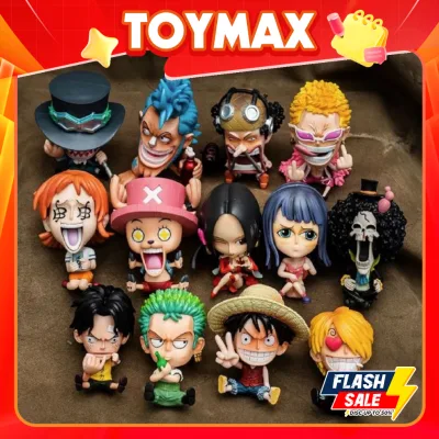 Mô hình 3D One Piece chibi Luffy Zoro Sanji Ace Sabo Nami Robin Choper Usopp Brook Franky Jinbei Boa Hancok ToyMax