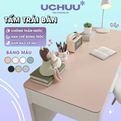 Tấm Trải Bàn Da PU UCHUU Miếng Lót Bàn Học Chống Thấm, Thảm Trải Bàn Làm Việc, Đệm Laptop Pad Chuột