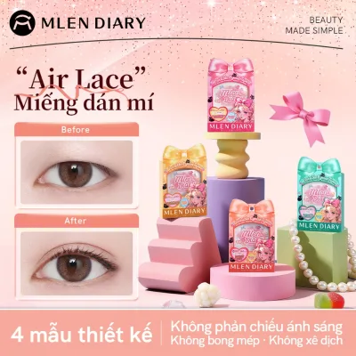 MLEN DIARY Miếng Dán Kích Mí Tự Nhiên, Tạo Mí Đôi Phù Hợp Mọi Dáng Mắt, Dễ Dùng Cho Người Mới Bắt Đầu