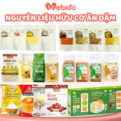 Bột Nguyên Liệu Hữu Cơ, Các Loại Bột Làm Bánh, Đậu Hạt Hữu Cơ - Bột Mì - Bột Bắp - Bột Năng - Shop Mẹ Bí Đỏ