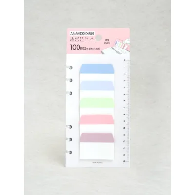4.9★ Chỉ số tài liệu phim 6 lỗ TỐT NHẤT 20 tờ 5 miếng INDEX / Schott / INDEX / Highlighters / Nhãn / Nhãn dán Nhật ký học tập Ghi nhớ Lưu ý Đồ dùng văn phòng Hàng tiêu dùng