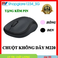 Chuột Không Dây M220 Không Tiếng Động- Có Công Tắc On/Off - Độ Nhạy Cao - Bảo Hành 12 Tháng