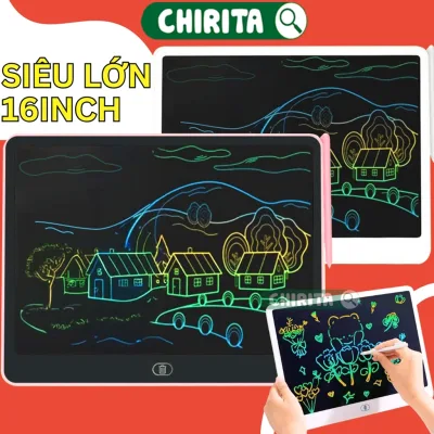 Bảng Vẽ Điện Tử Thông Minh Tự Xóa Cho Bé LOẠI LỚN - Bảng Viết Tự Xóa LCD Đồ Chơi Trẻ Em Chirita