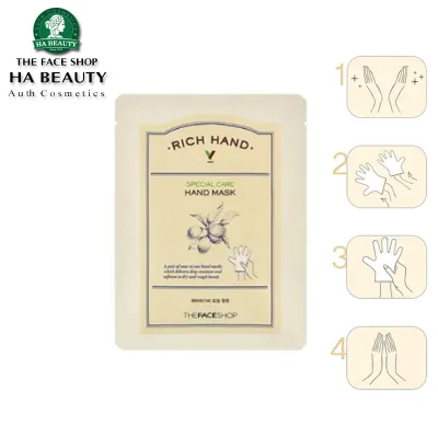 Mặt Nạ Chăm Sóc da bàn tay THE FACE SHOP Rich Hand V Special Carehand Mask 16g