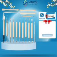 Bộ Dụng Cụ Điêu Khắc Đất Sét, Công Cụ Điêu Khắc Đất Sét, Công Cụ Gốm DIY Hai Mặt Cho Thợ Điêu Khắc ( 16 món )