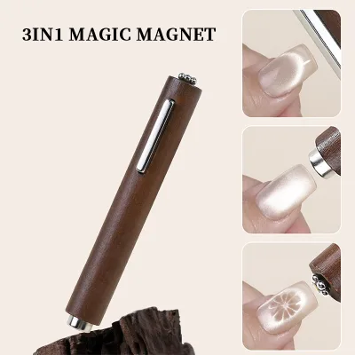 3 Trong 1 Mạnh Mắt Mèo Nam Châm Móng Tay UV LED Gel Móng Tay Hai Đầu Từ Tính Dính Cho Móng Tay Nghệ Thuật Thiết Kế Từ Thanh Nam Châm Móng Tay Nghệ Thuật Dụng Cụ