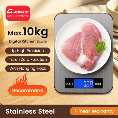 CHANGXIE 10kg / 1g Cân nhà bếp Chức năng trừ bì Kitchen Scale Digital Scale Cân điện tử nhà bếp Cân làm bánh Cân thực phẩm Cân tiểu ly nhà bếp Cân gia vị Cân cafe Food Scale Coffee Scale