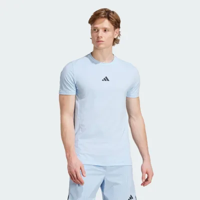 Adidas Workout & Gym & Training Workout T-Shirt Designed for Training Men Blue Jx3284