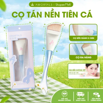 Cọ Tán Nền AMORTALS Cọ Trang Điểm Cá Nhân Tiên Cá Đầu Vát Tán Nền Mịn, Không Vết, Che Phủ Tự Nhiên