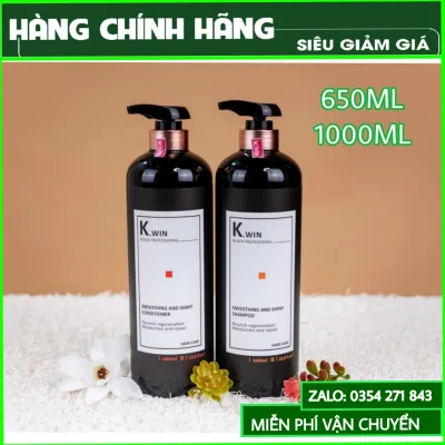 Cặp dầu gội xả Kwin Black 650ml combo dầu gội dầu xả mềm mượt, thơm lâu, ngăn gãy rụng, giảm khô xơ chẻ ngọn, gàu , ngăn dầu, hương nước hoa cao cấp