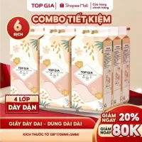 Khăn giấy vệ sinh treo tường Tiểu Hạ 1000 tờ làm từ bột gỗ thiên nhiên, an toàn, 6 bịch hoặc 10 bịch