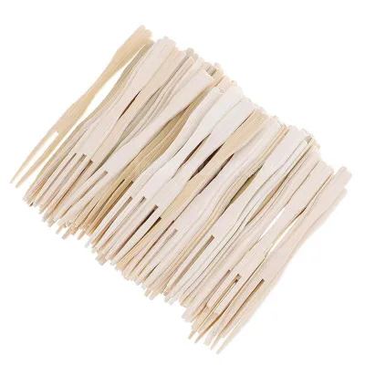 100 Nĩa Gỗ loại 9 cm, dùng một lần, sạch sẽ, an toàn vệ sinh thực phẩm và thân thiện với môi trường