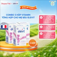 Bộ 3 Thực phẩm bảo vệ sức khỏe Elevit bổ sung Acid Folic, Sắt, Canxi, Các Vitamin và Các khoáng chất (30 Viên/Hộp)