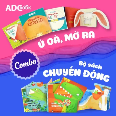 Bộ sách Ú òa mở ra & Chuyển động tương tác - Phát triển trí tuệ sớm cho bé