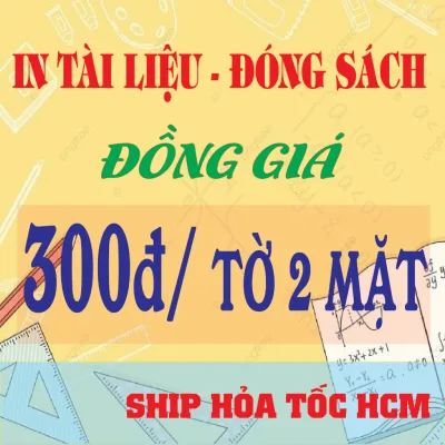 In Tài Liệu hoc tập giá rẻ Khổ A4