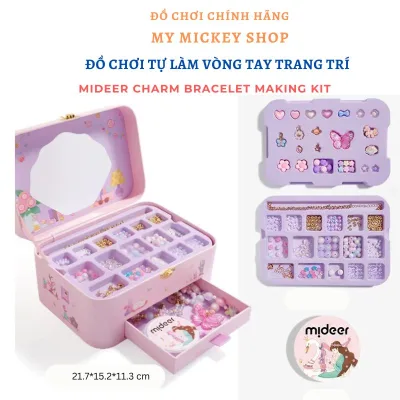Mideer đồ chơi tự làm vòng tay trang sức lắc tay dây chuyền vòng cổ Mideer charm bracelet making kit