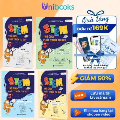 Sách - STEM – Trò Chơi Phát Triển Tư Duy Tuổi 5+ - TKBooks