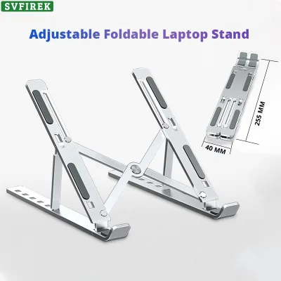 Giá đỡ máy tính xách tay có thể gập lại Hợp kim nhôm Giá đỡ máy tính xách tay có thể gập lại Chống trượt Giá đỡ máy tính xách tay di động Giá đỡ làm mát cho phụ kiện máy tính xách tay
