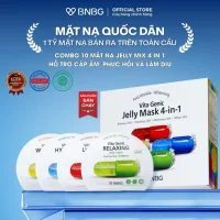 Combo 10 Mặt Nạ BNBG Mix Hỗ Trợ Phục Hồi Da BNBG Vita Genic Jelly Mask 30ml