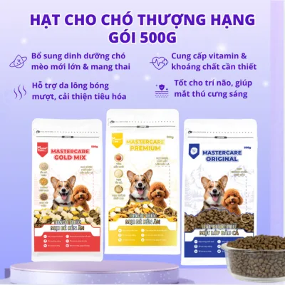 Thức Ăn Hạt Dinh Dưỡng Cho Chó Premium MASTERCARE Mix Loại Dễ Ăn Hạn Chế Kén Ăn Phát Triển Tốt 500G