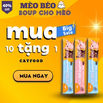 catfood thức ăn nhanh cho mèo| thức ăn đóng gói cho mèo