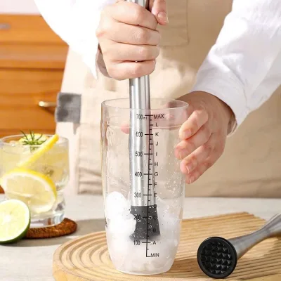 Chày bar dầm pha chế - Chày dầm hoa quả Chày dầm mojito chất liệu Inox siêu bền - Chày giã chanh