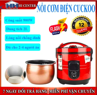 Nồi cuckoo - Nồi cơm điện mini cao cấp, nồi cơm điện Cuckoo dung tích 2L, nồi cơm điện giá rẻ công suất 900w