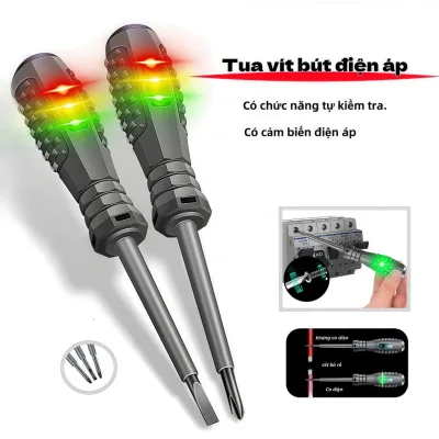 Bút thử điện, kiểm tra cảm ứng Vôn kế, tua vít từ tính, dụng cụ kiểm tra điện đa chức năng